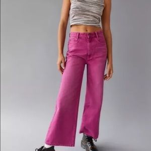 Urban Outfitters BDG High and Wide Jeans 25 Pink Purple